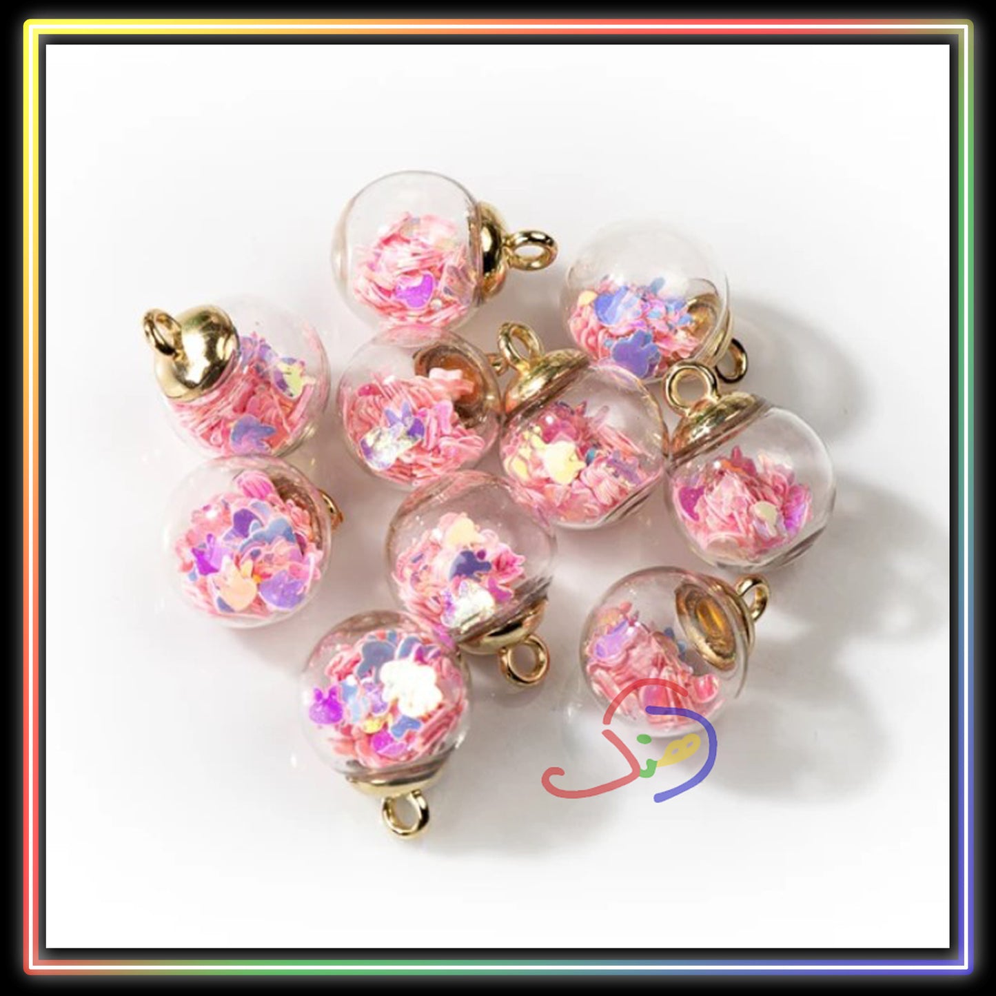 Glass Bead Charm (Pink)