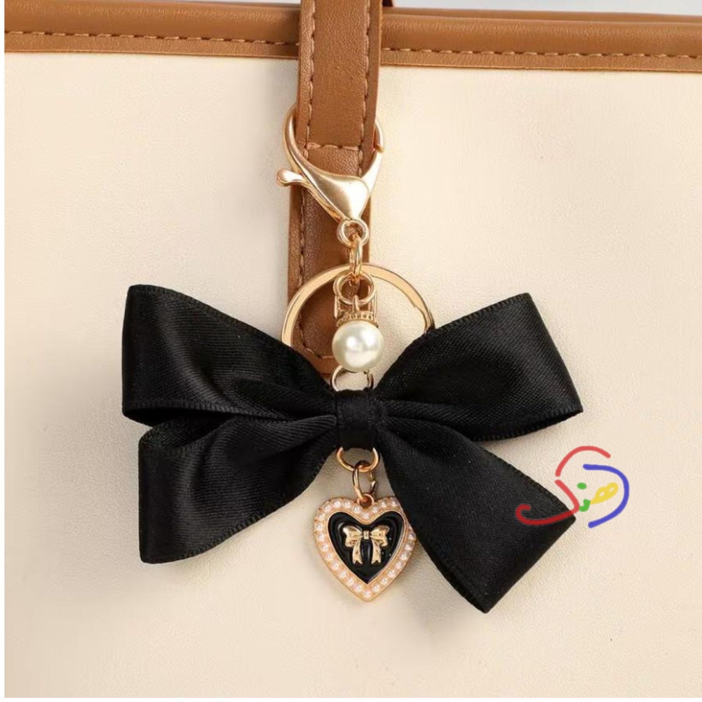 Black Bow Charm