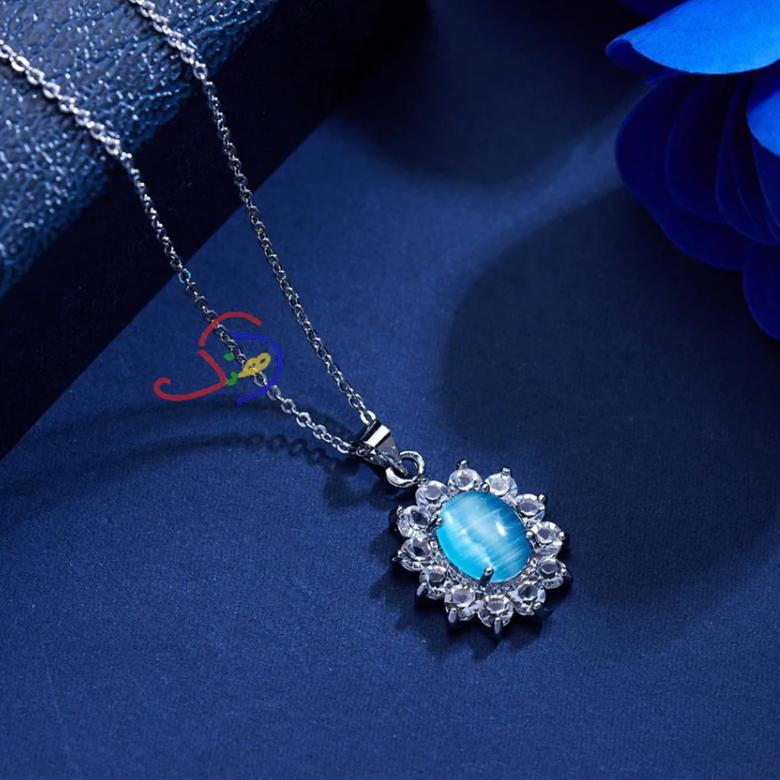 Blue Stone Necklace