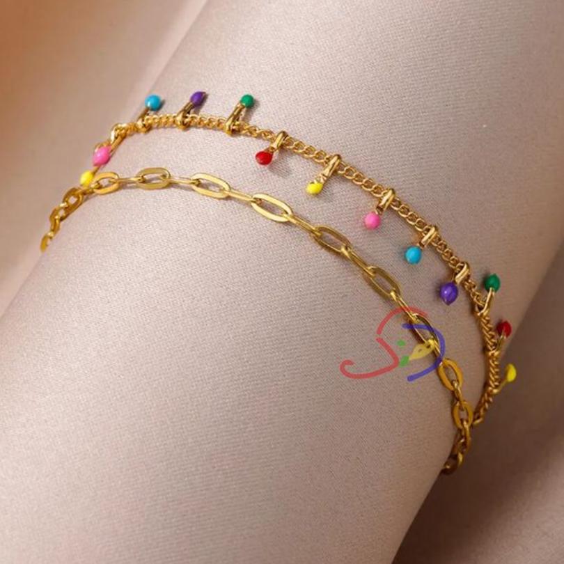 Colorful Boho Anklet