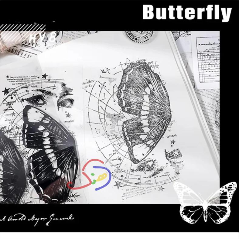 Transparent Stamps (Butterflies)
