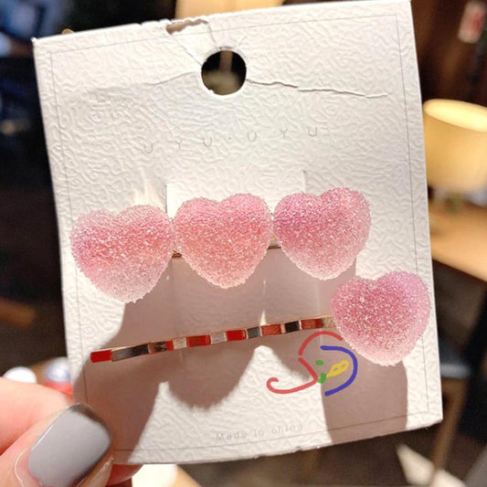 Candy Hearts Hair Clips