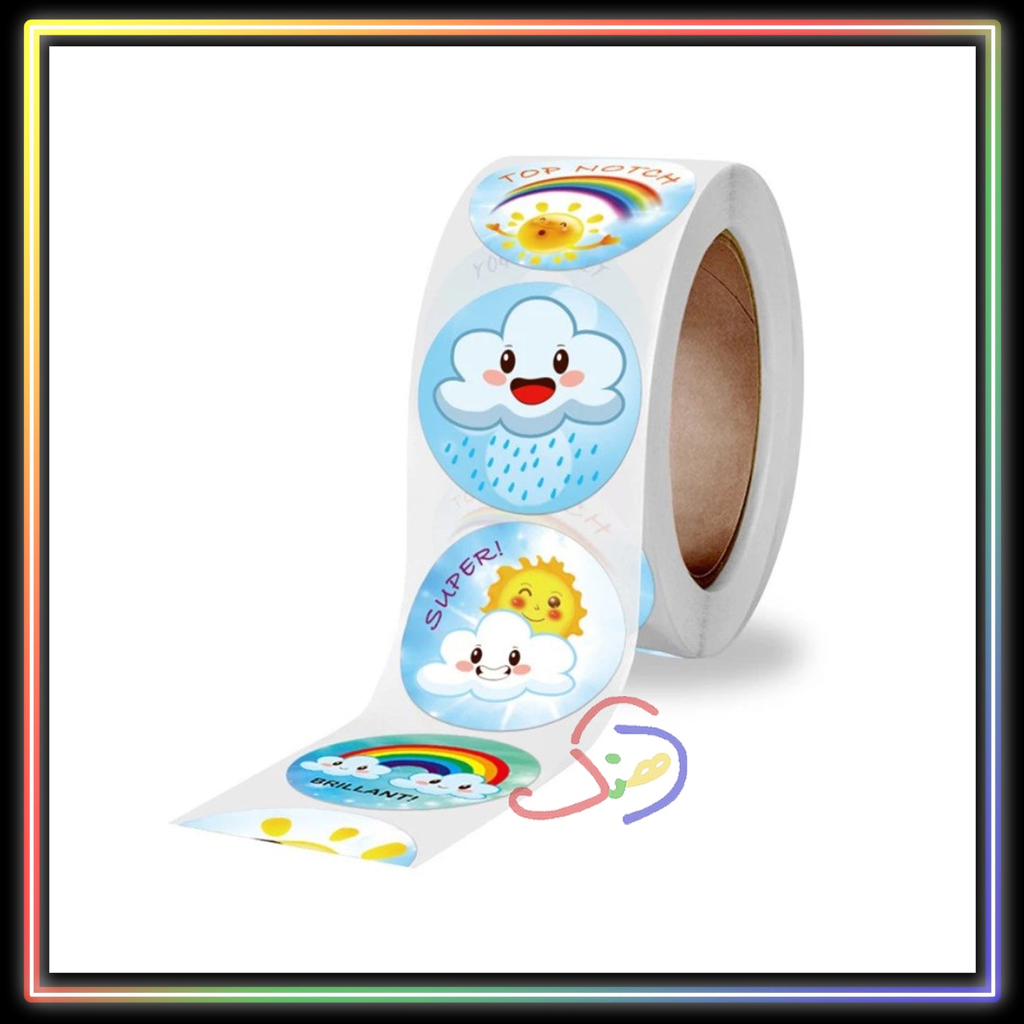 Cloud Reward Stickers