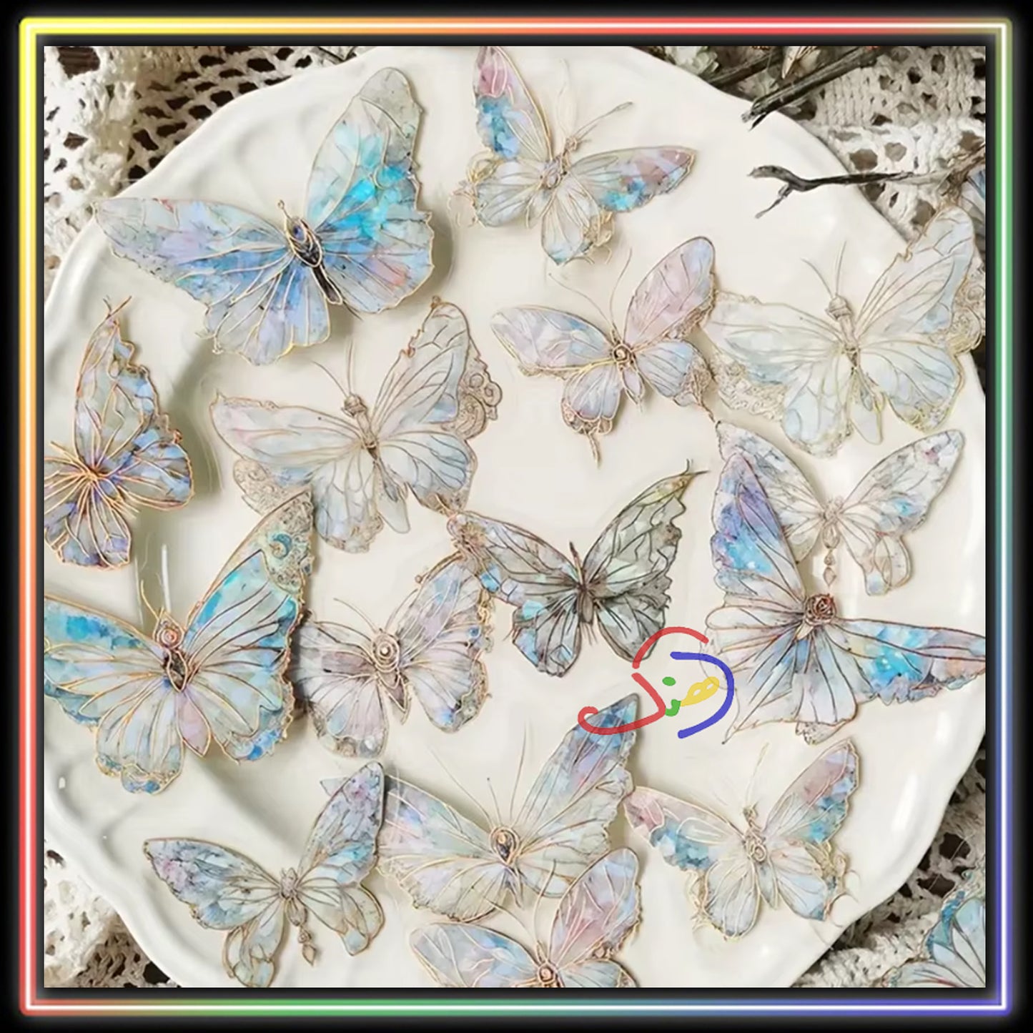 Crystal Butterfly Stickers