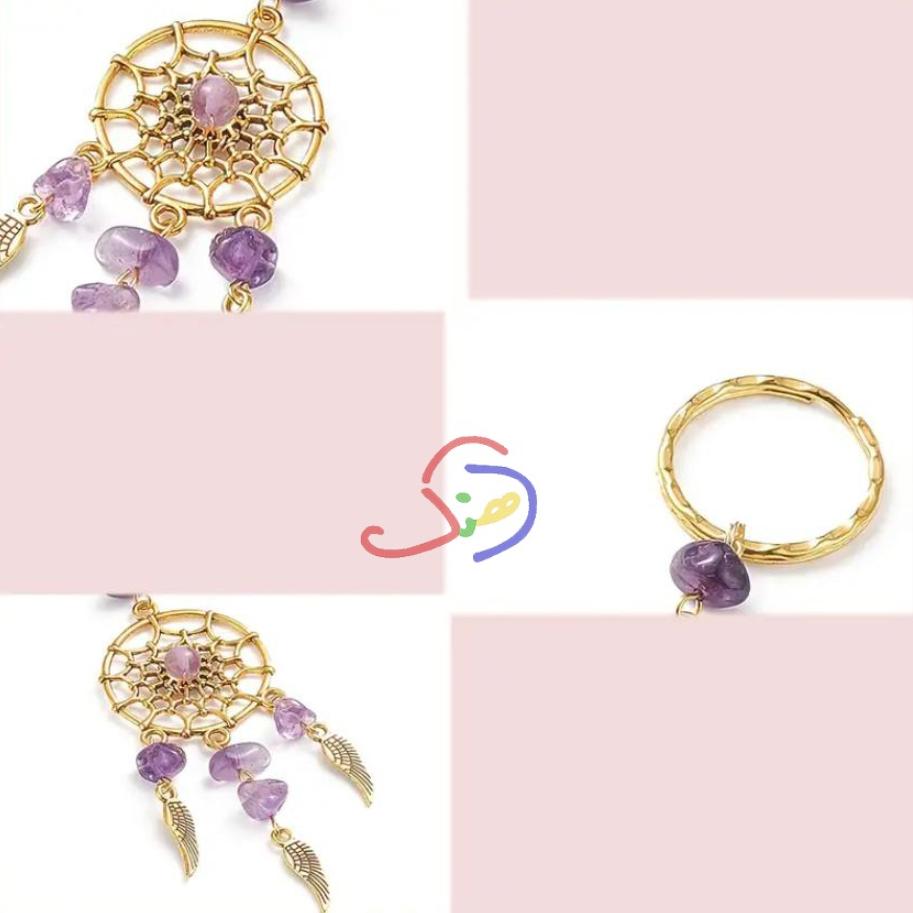 Stoned Dream Catcher Keychain
