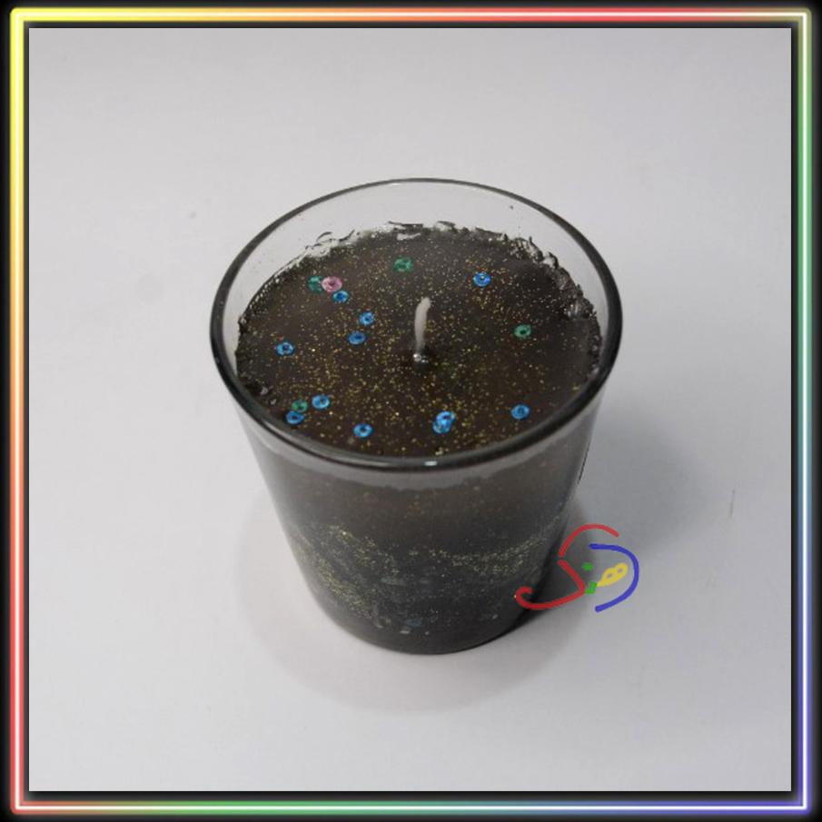 Glittery Galaxy Candle