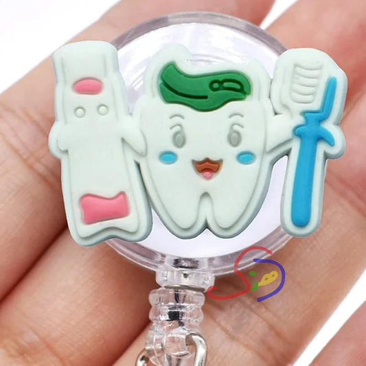 Retractable Card Holder (Happy Tooth)