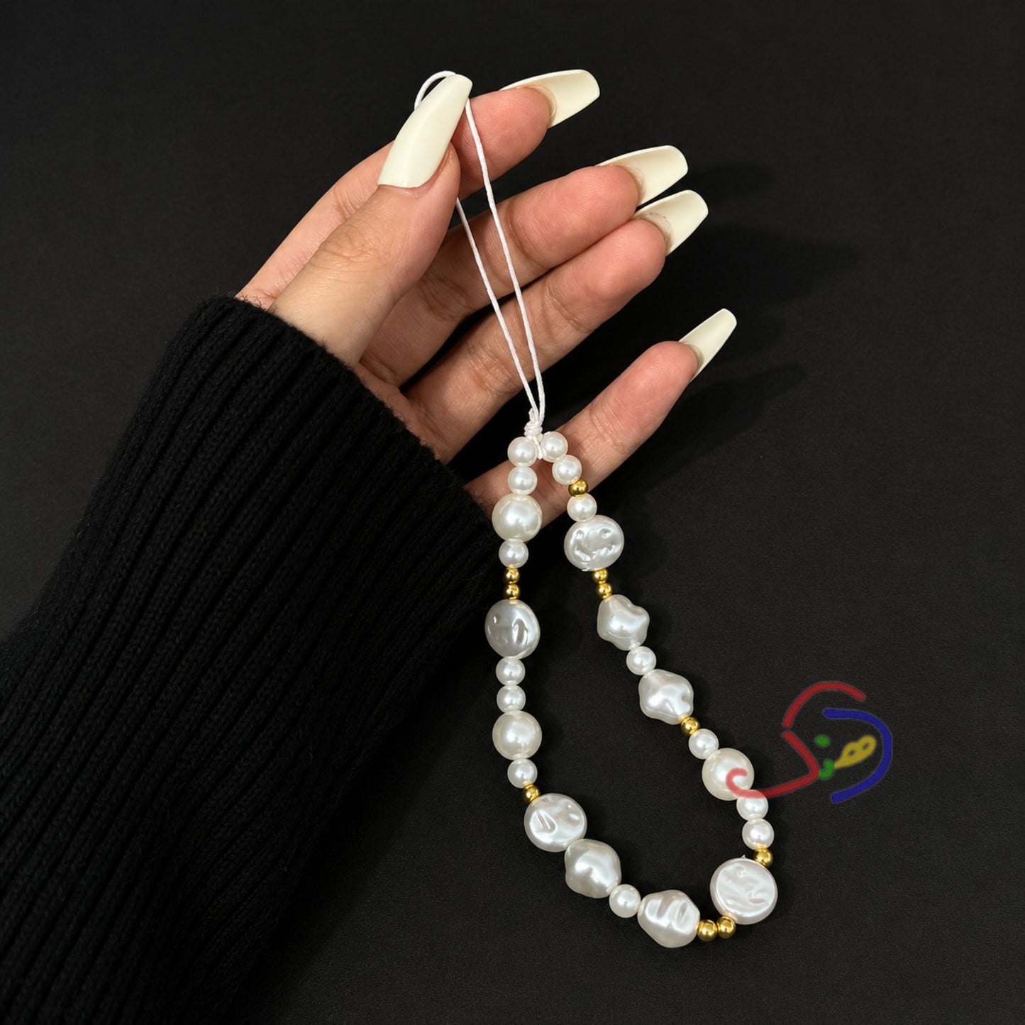 Pearl Grace Phone Charm