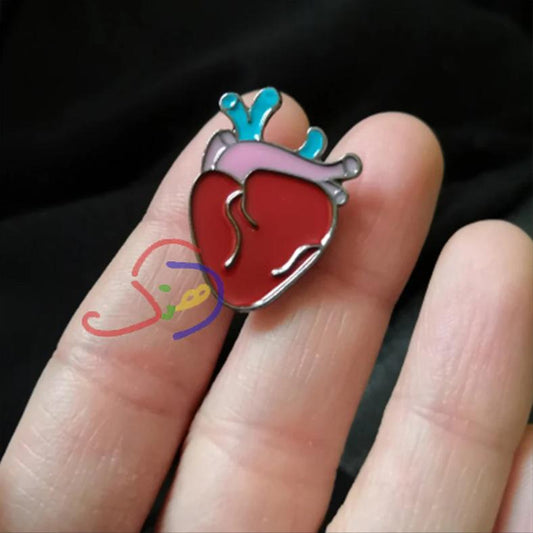 Medical Heart Brooch
