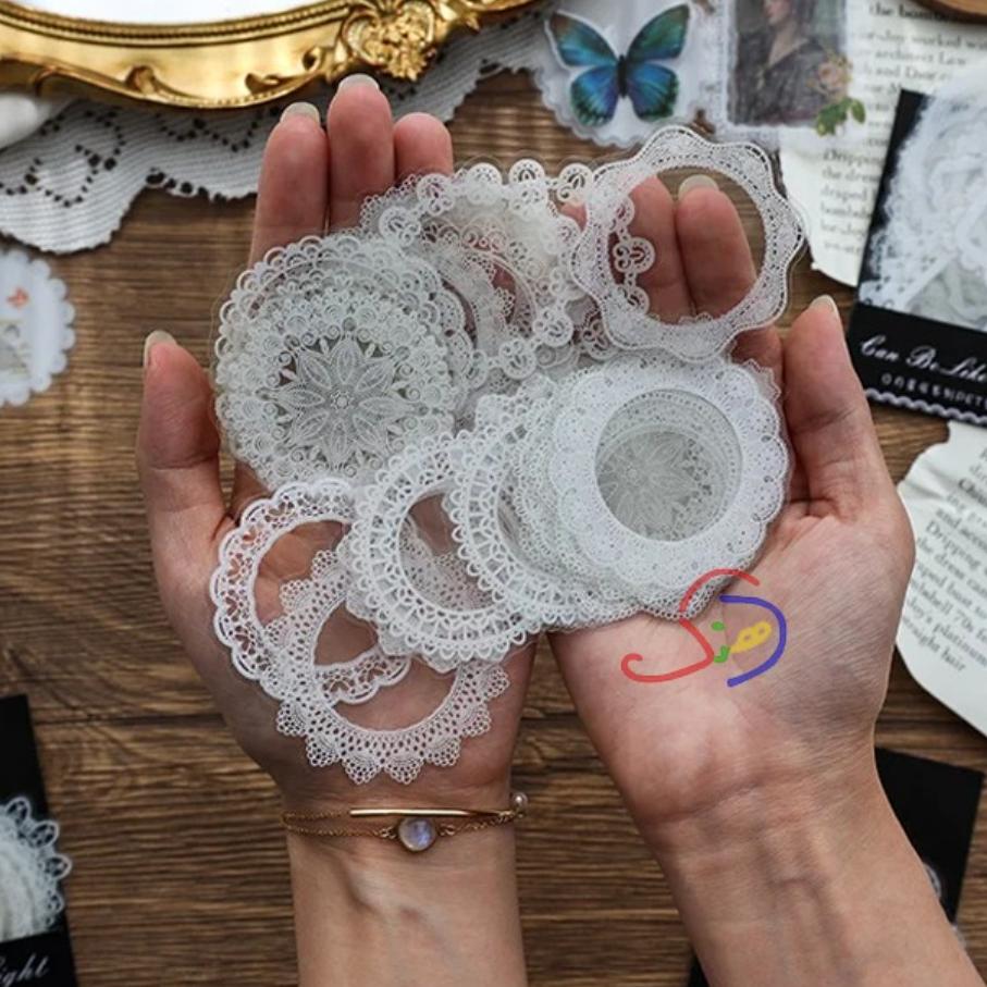 Round Lace Stickers