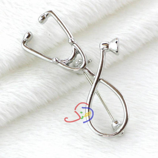 Stethoscope Brooch (Matte)