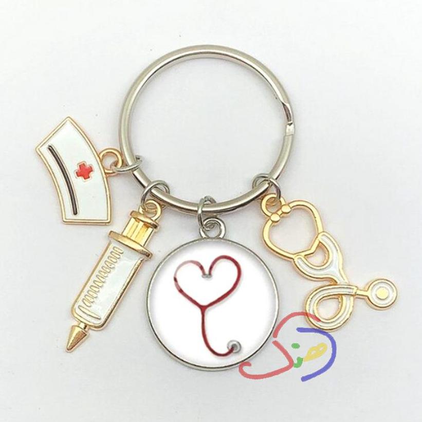 Hearty Stethoscope Keychain