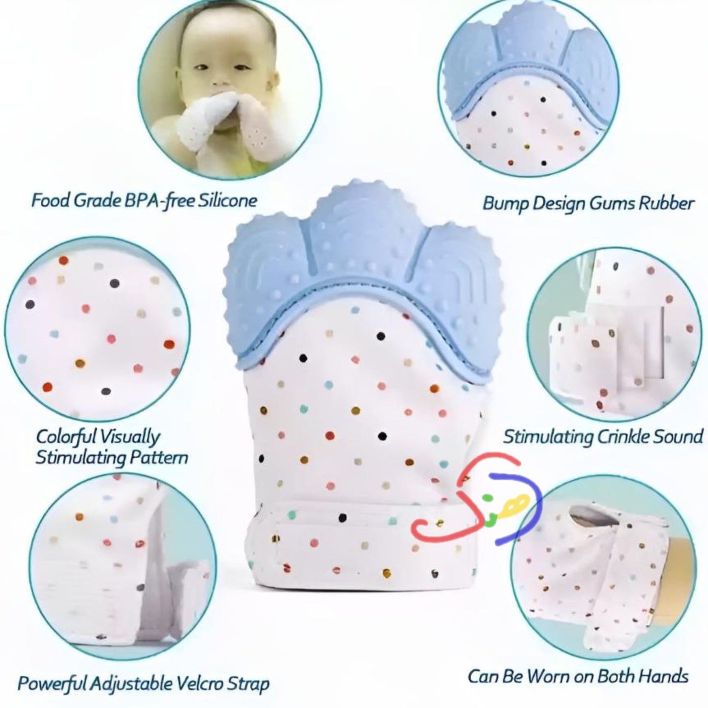 Baby Teething Mitten