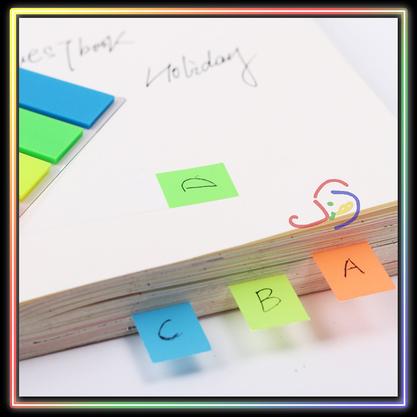 Rainbow Sticky Notes