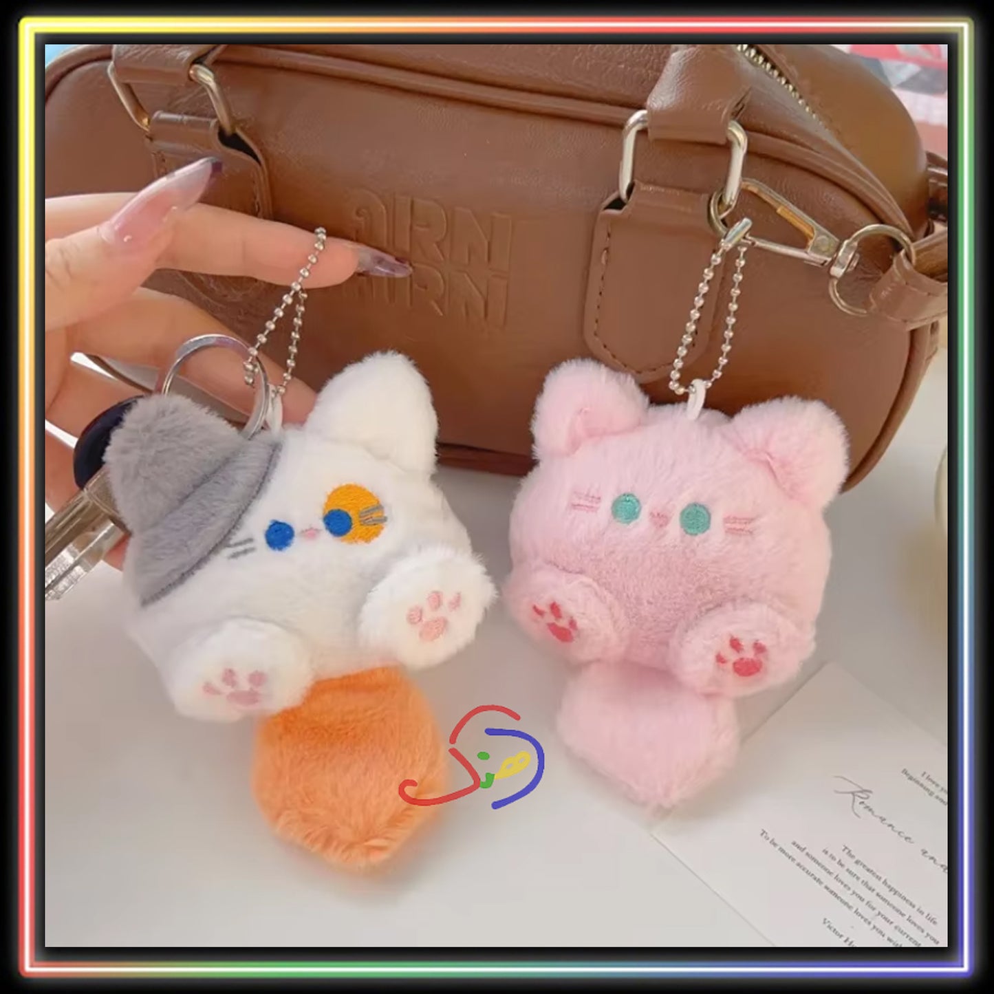 Plush Cat Keychain