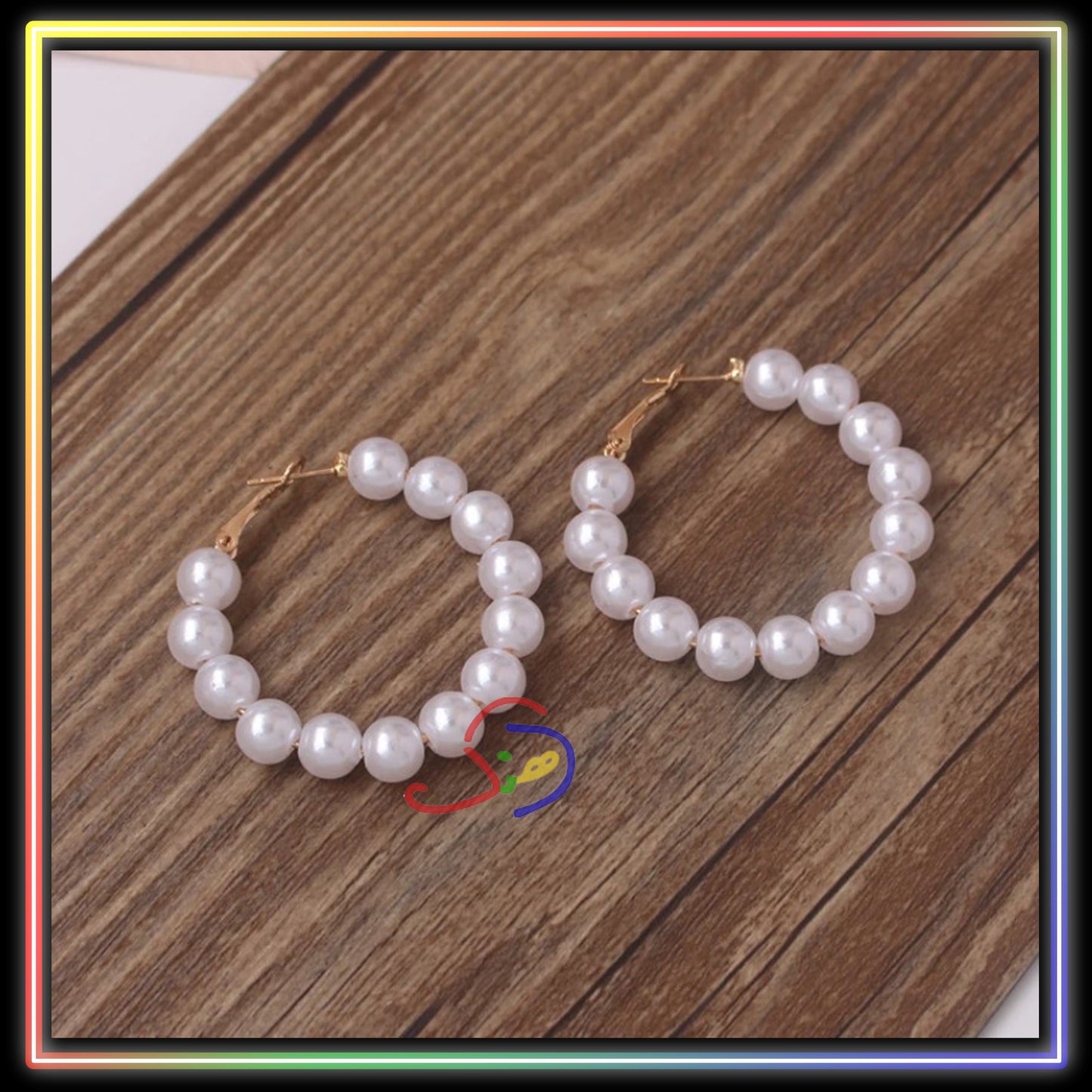 Pearl Hoop Earrings