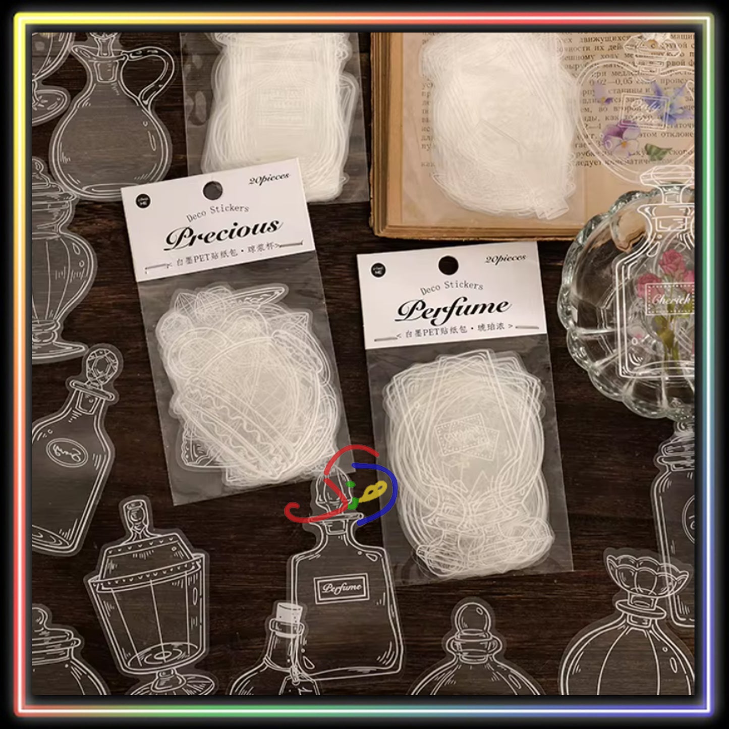 Glassware Transparent Stickers