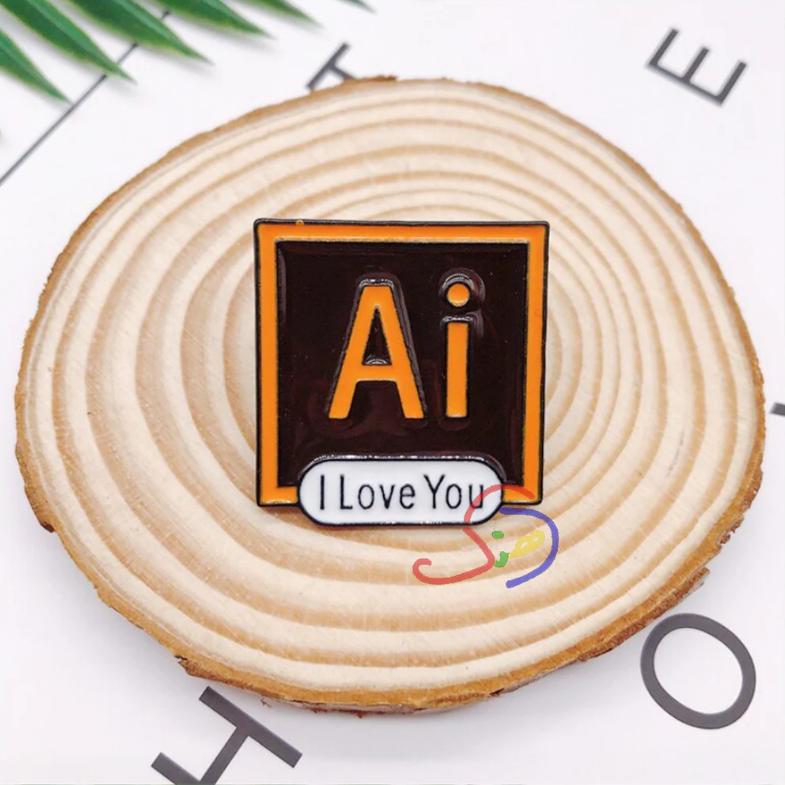 Digital Artist Brooch