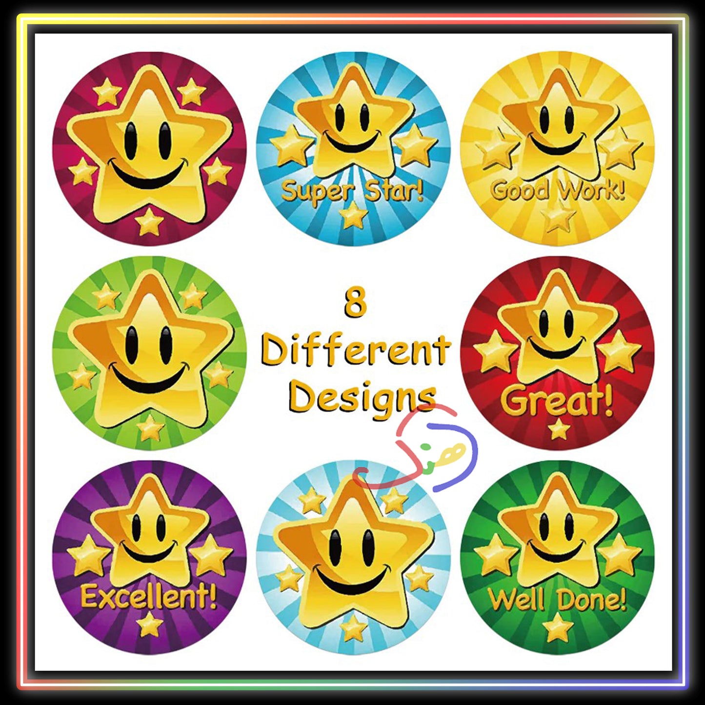 Happy Stars Reward Stickers