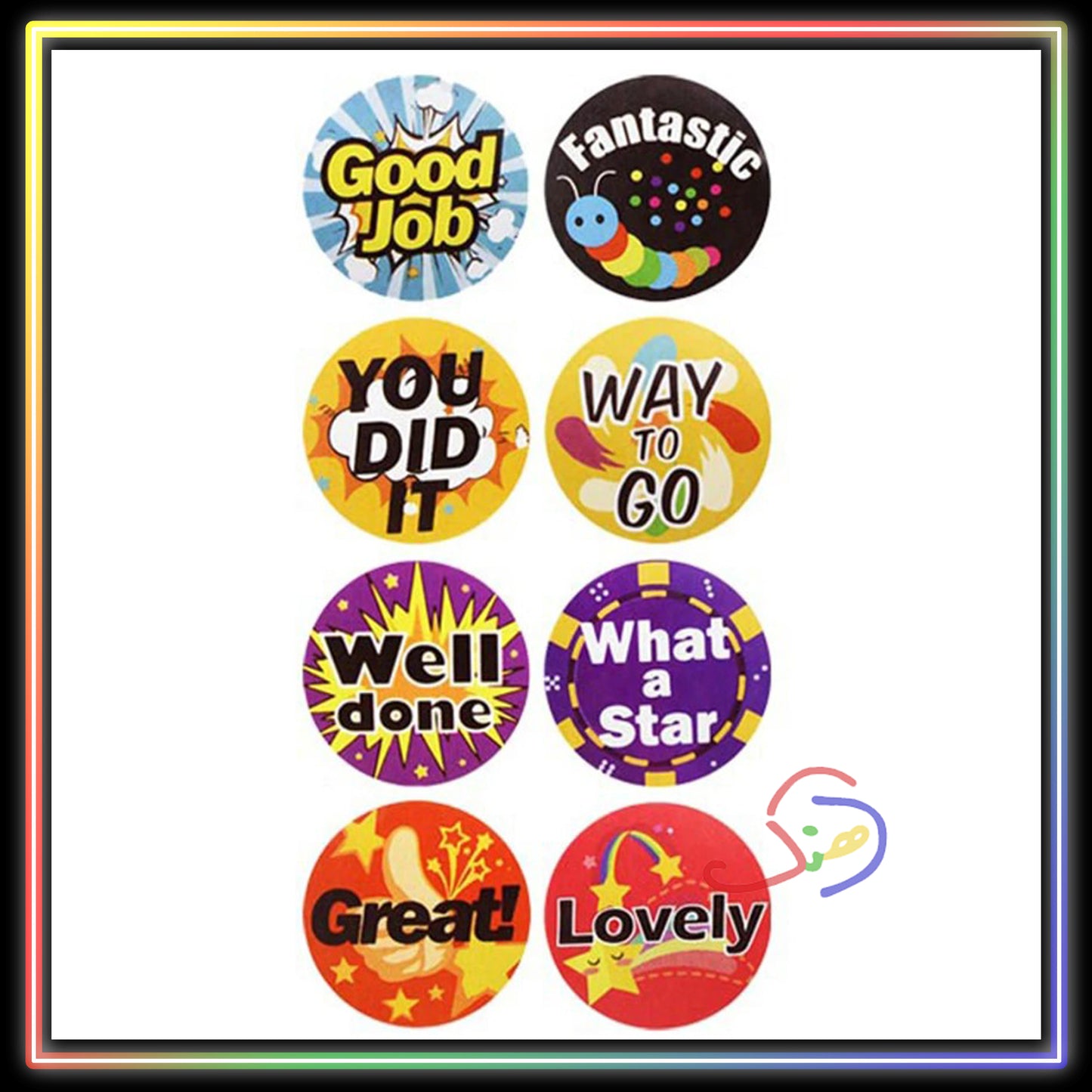 Well Done Reward Stickers