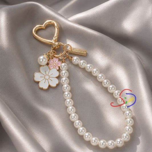 Sakura Pearl Keychain