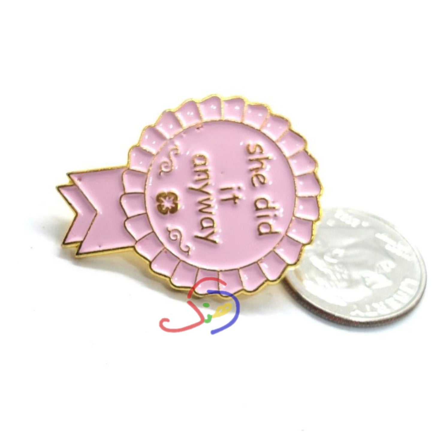 She Did It Brooch