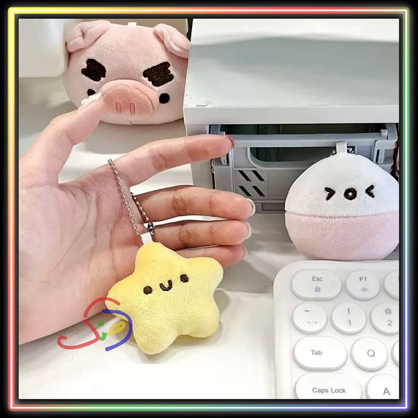 Squeaky Star Keychain