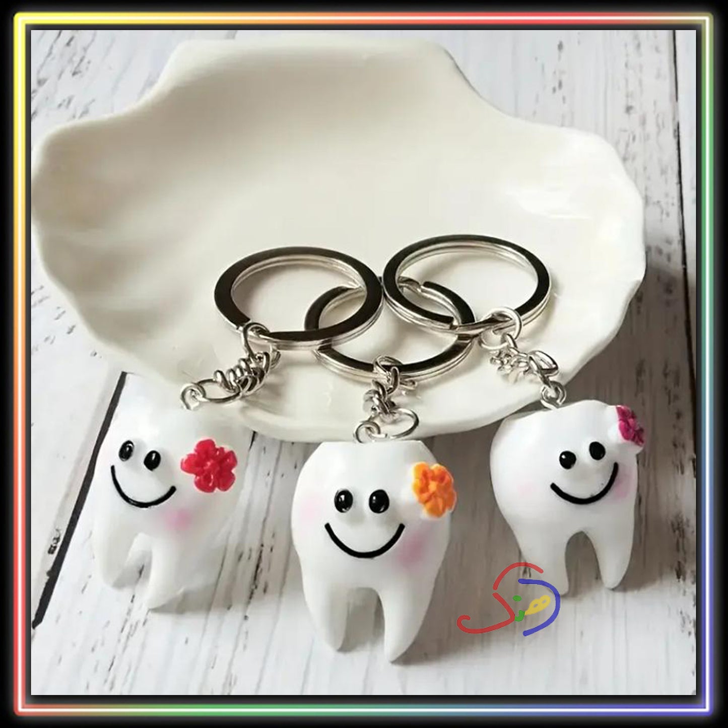 Smiling Tooth Keychain