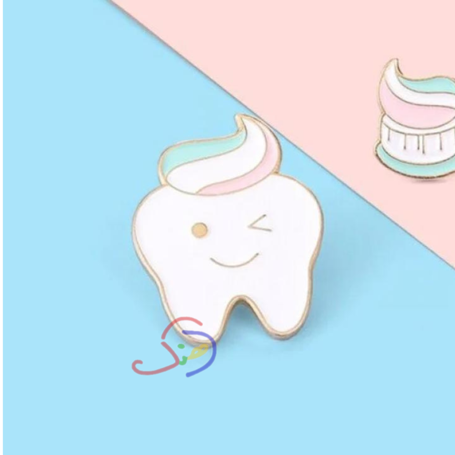 Smiling Tooth Brooch Pin