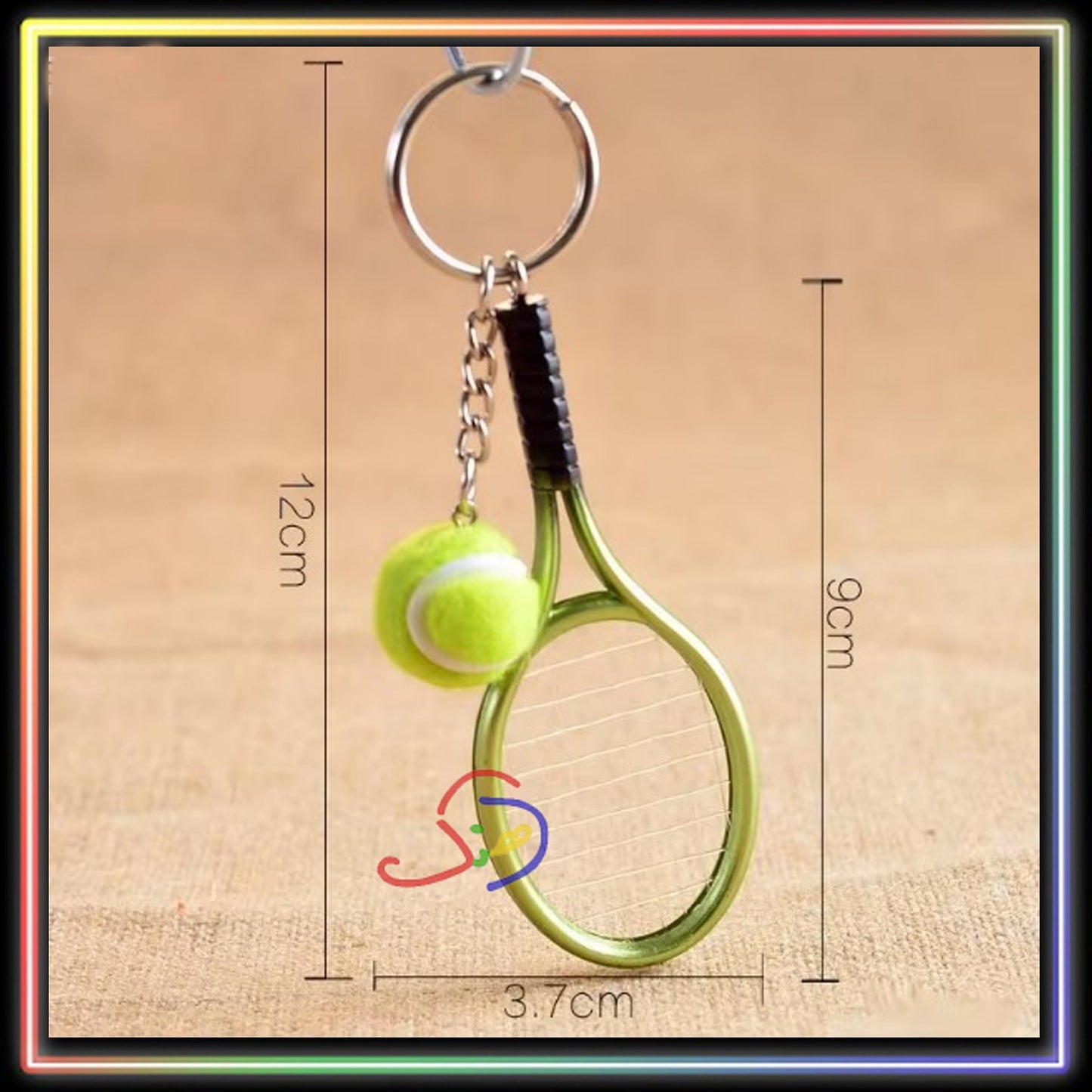 Tennis Keychain