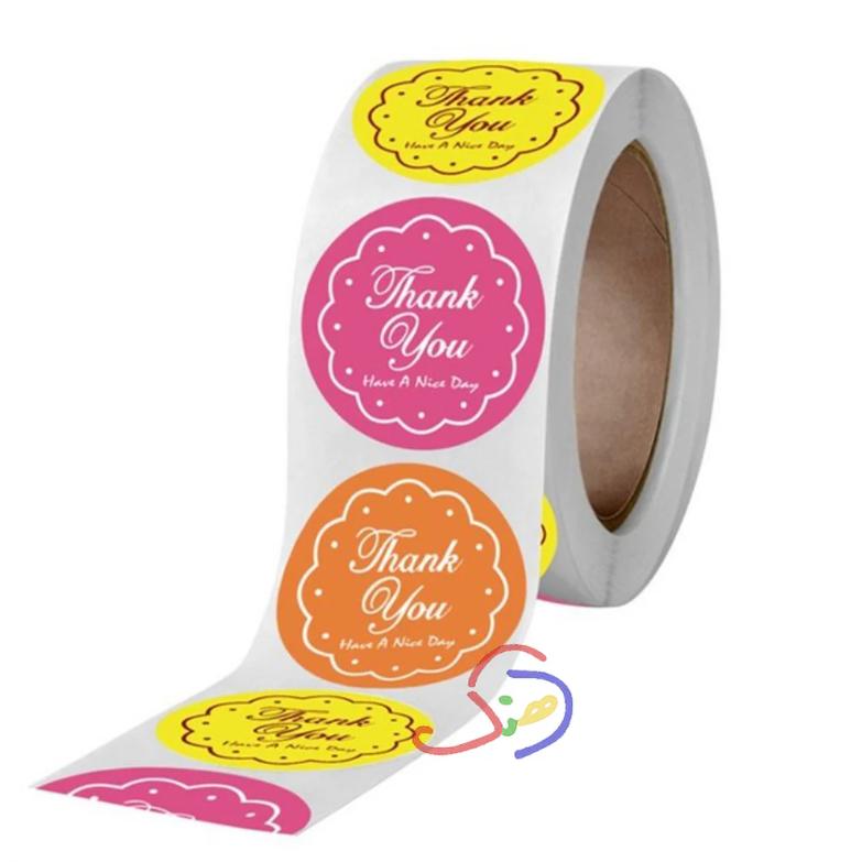 Bright Thank You Stickers
