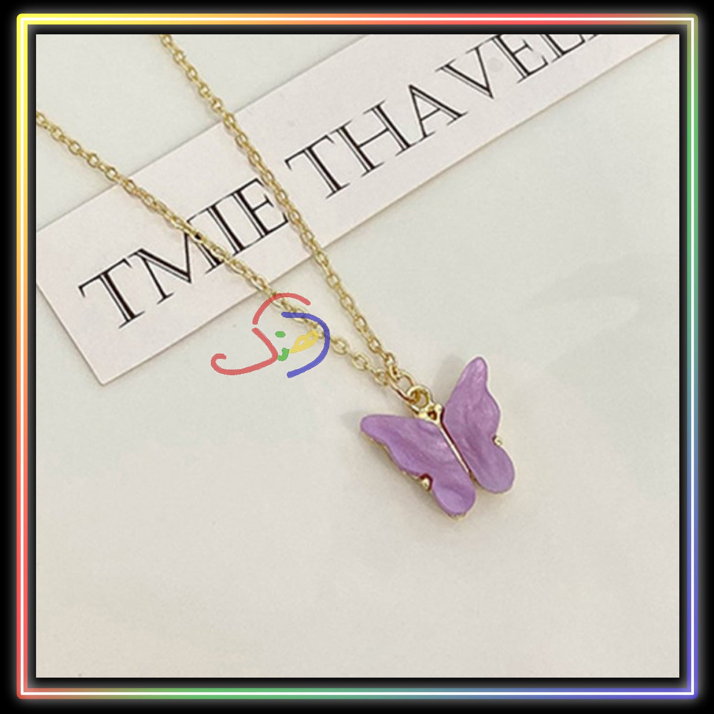 Cute Butterfly Pendant Chain