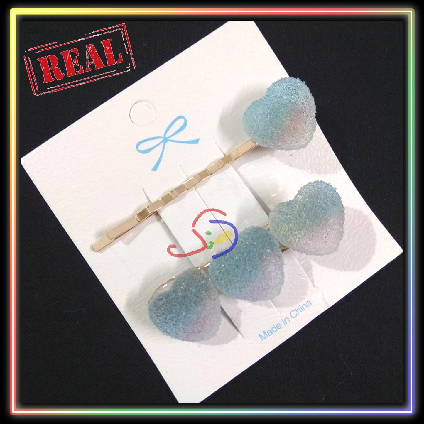 Candy Hearts Hair Clips