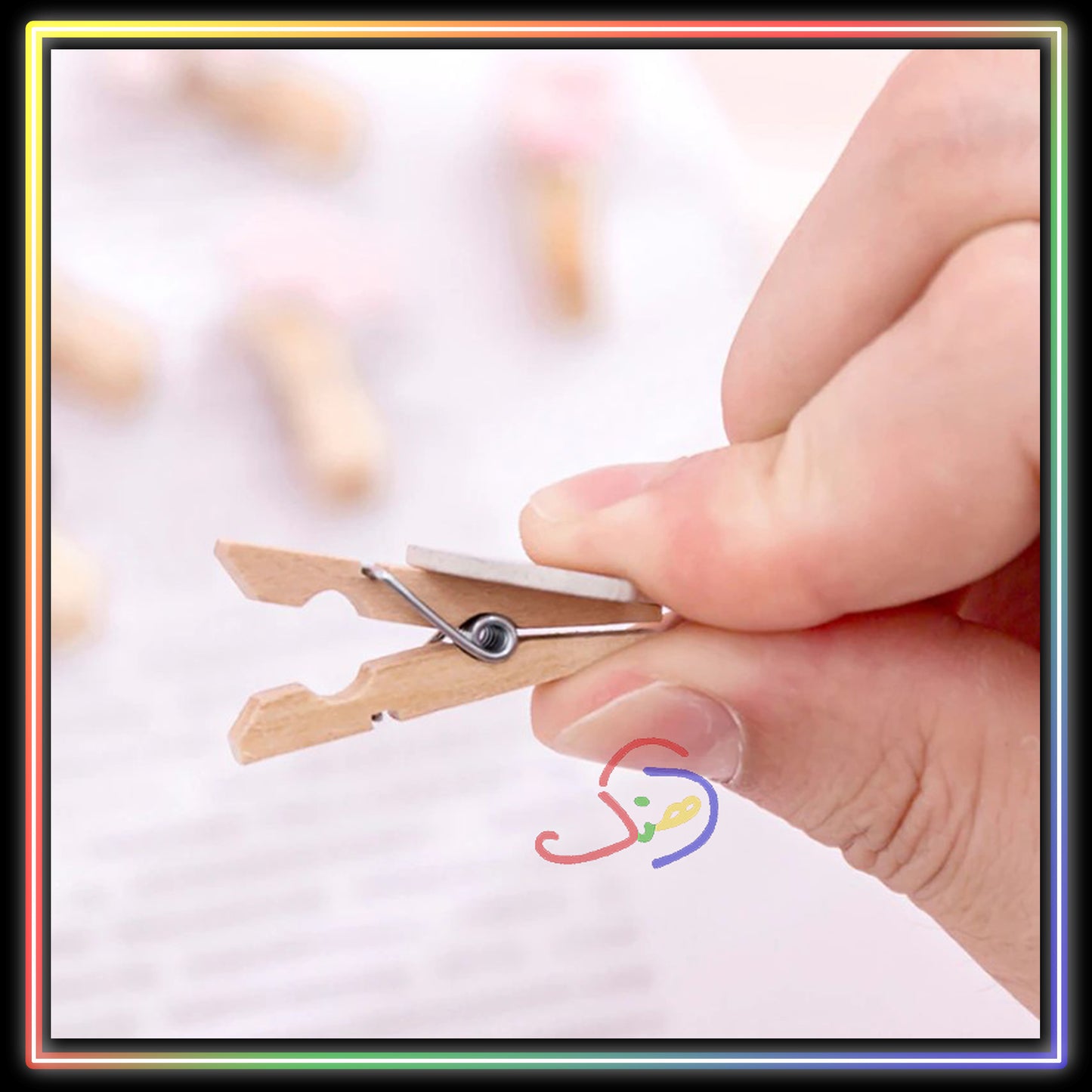 Cute Bunny Wooden Pegs