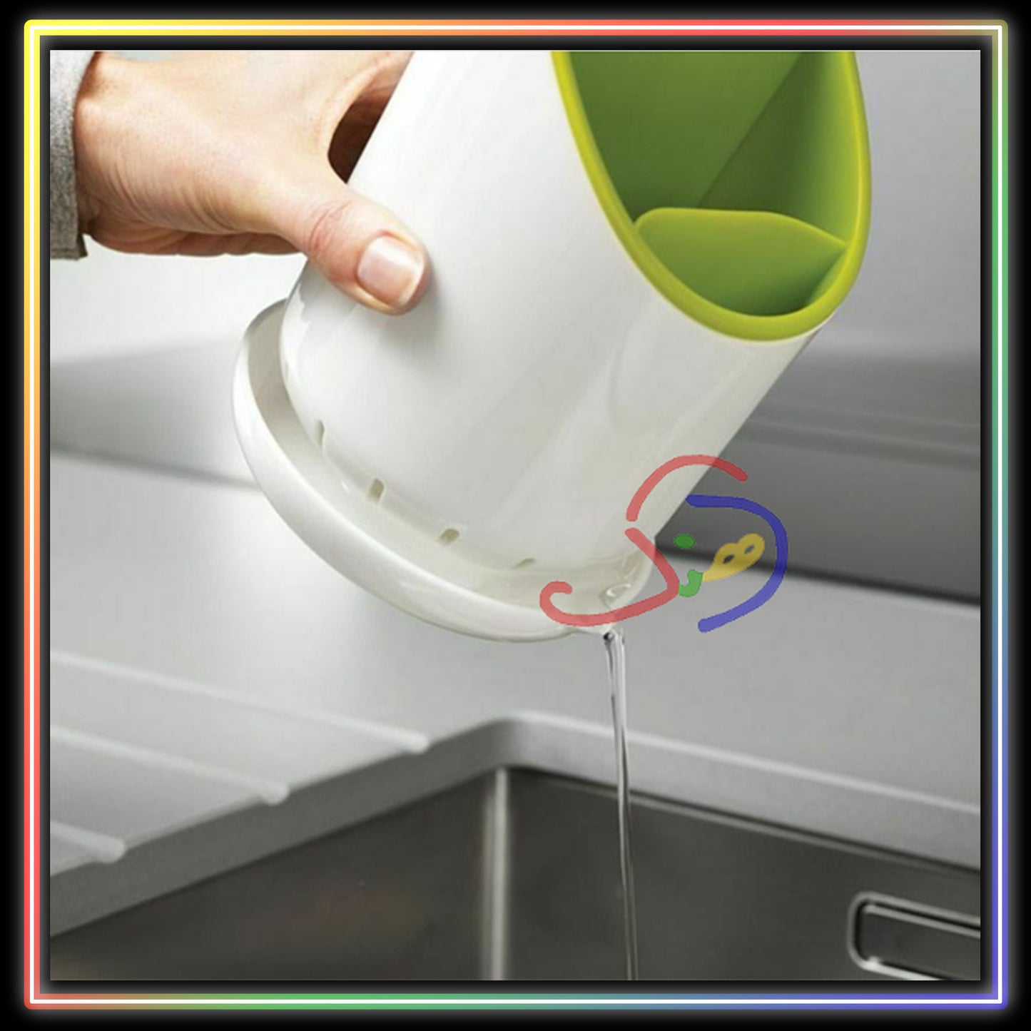 Cutlery Stand with Water Drainer