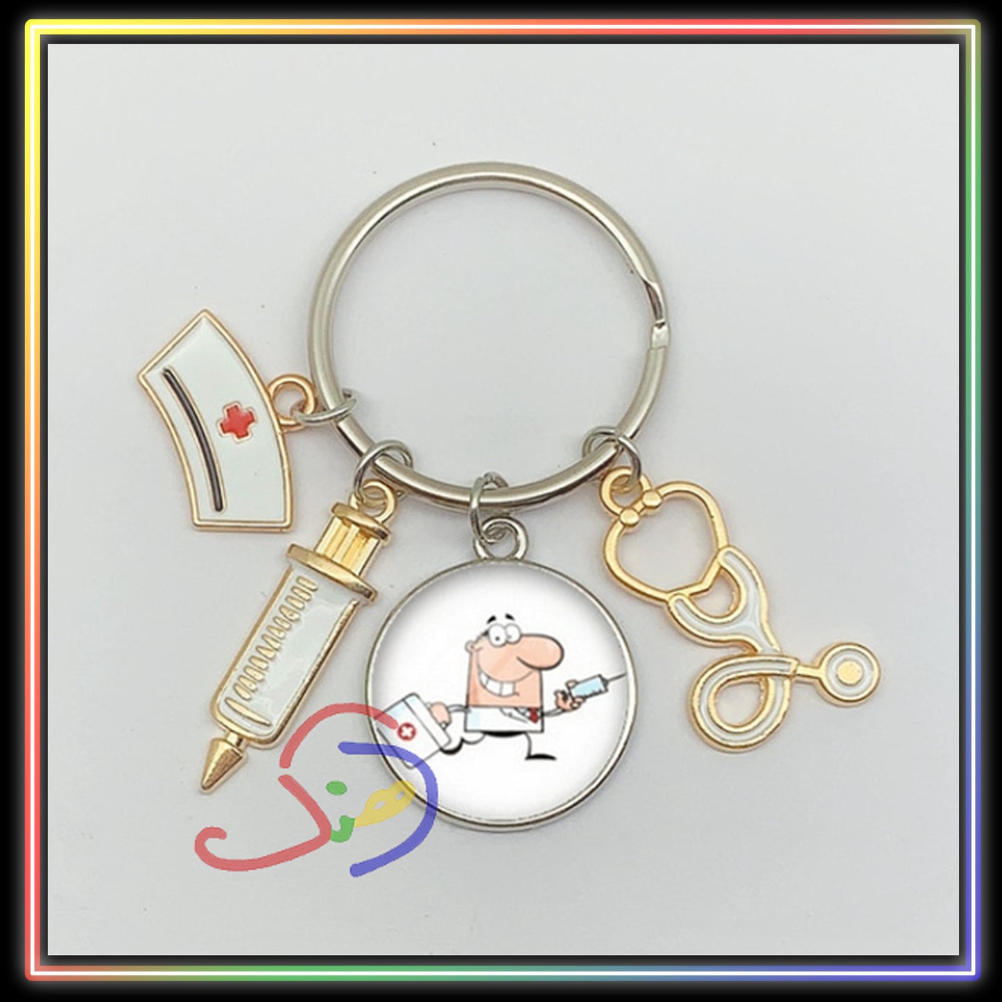 Cute Doctor Keychain