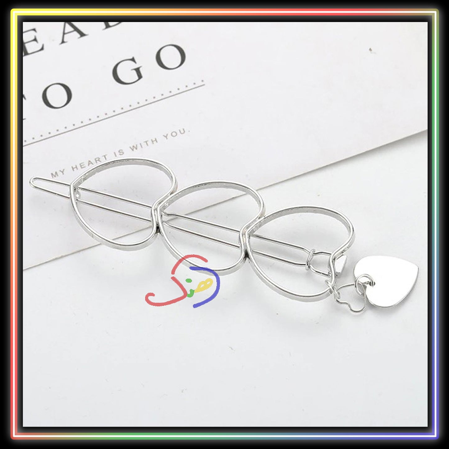 Hollow Hearts Hair Clip