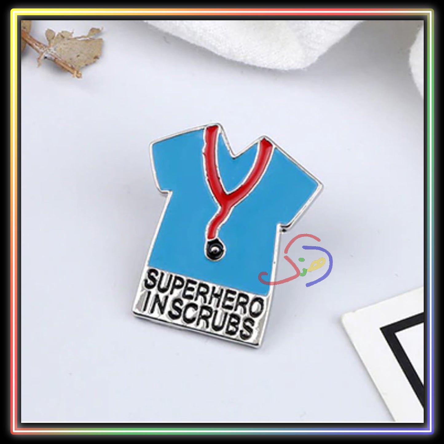 Superhero in Scrubs Brooch