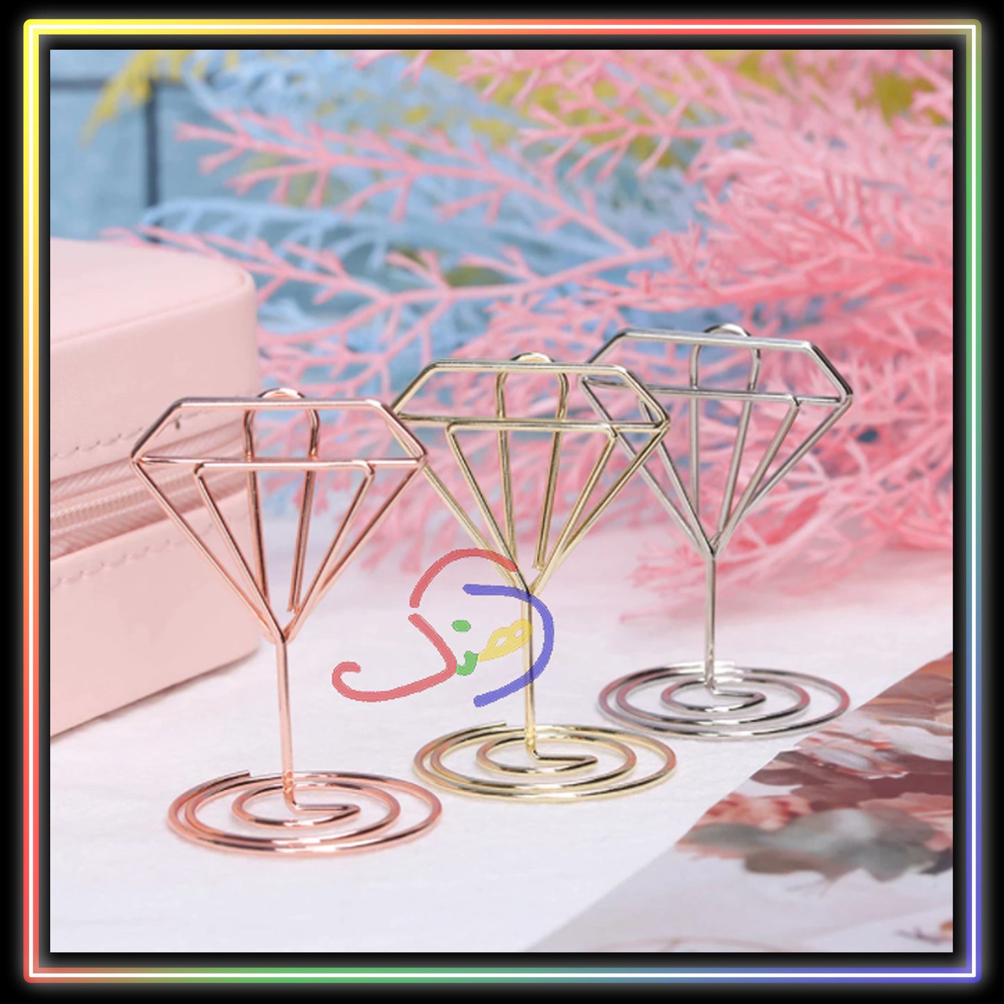 Metallic Photo/Card Holder