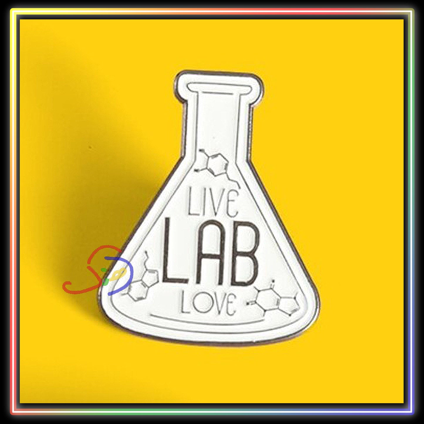 Lab Brooch Pin