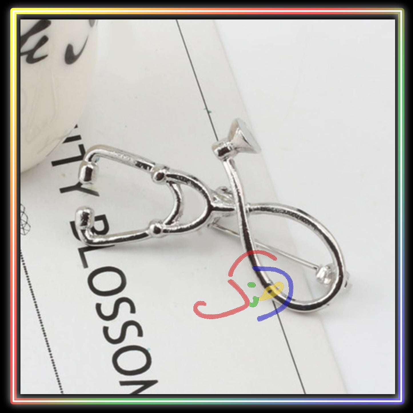 Stethoscope Brooch (Matte)