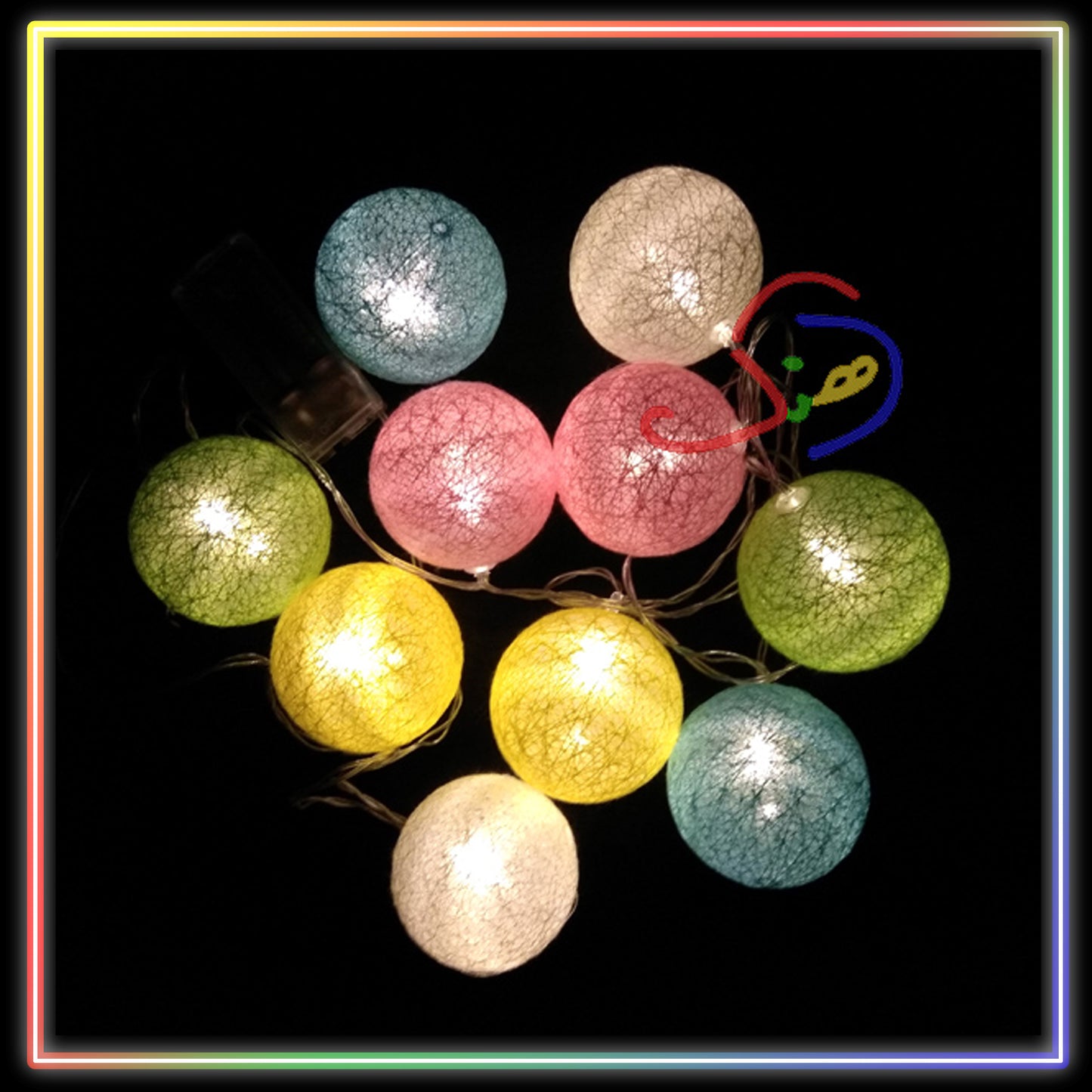 LED Light Balls String (Multi)