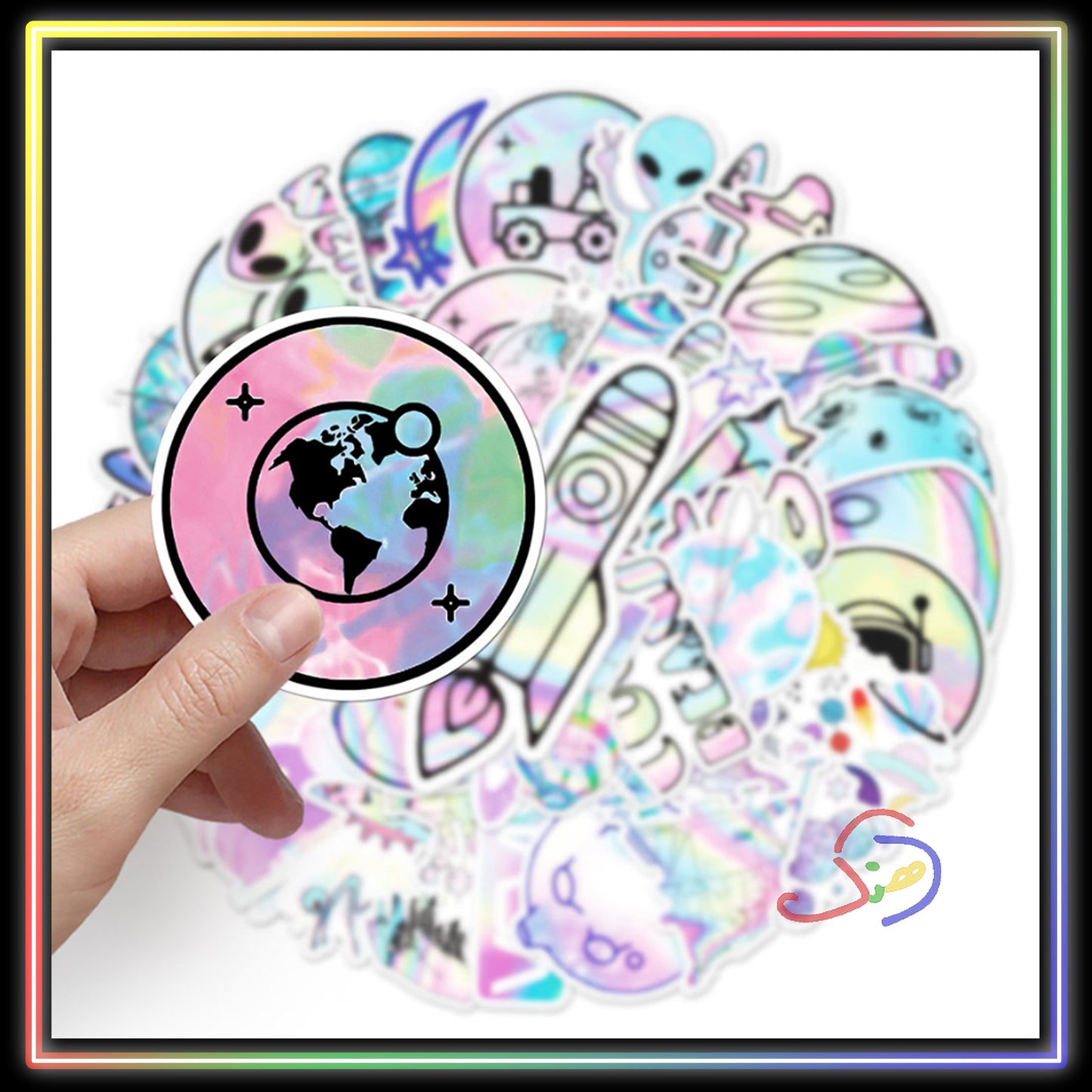 Multi-colored (Laser) Stickers