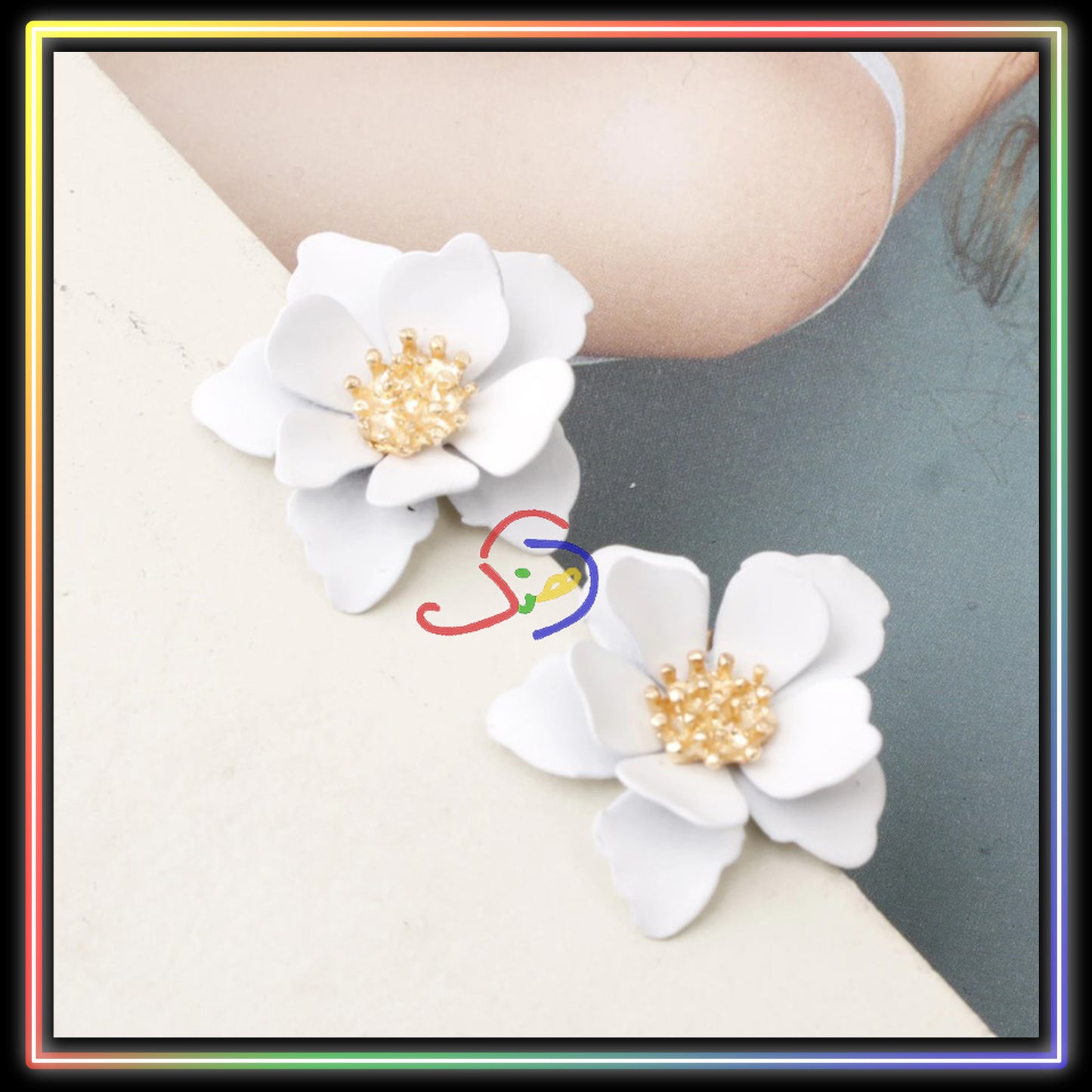 Korean Floral Ear-studs