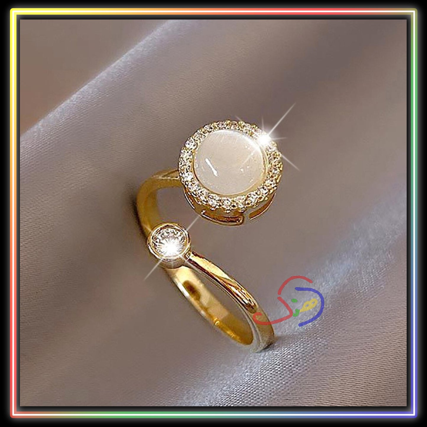 Rotatable Opal Ring