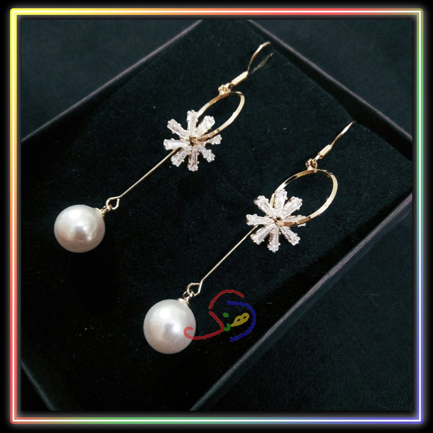 Pearly Daisy Earrings