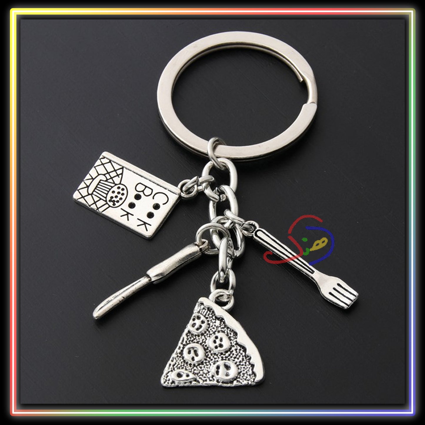 Pizza Keychain