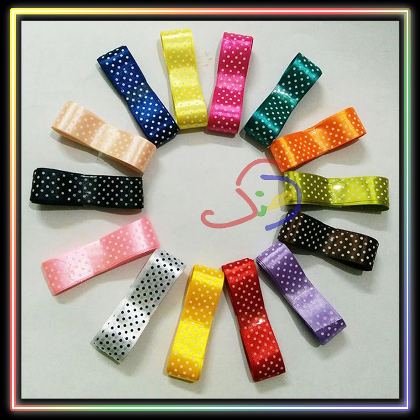Polka Dots Ribbon (1 inch)