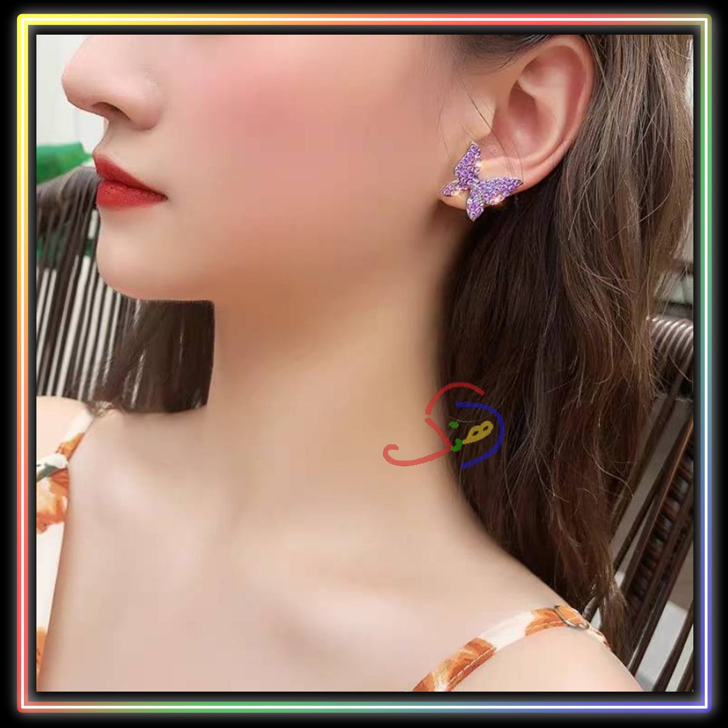 Elegant Rhinestone Ear-studs