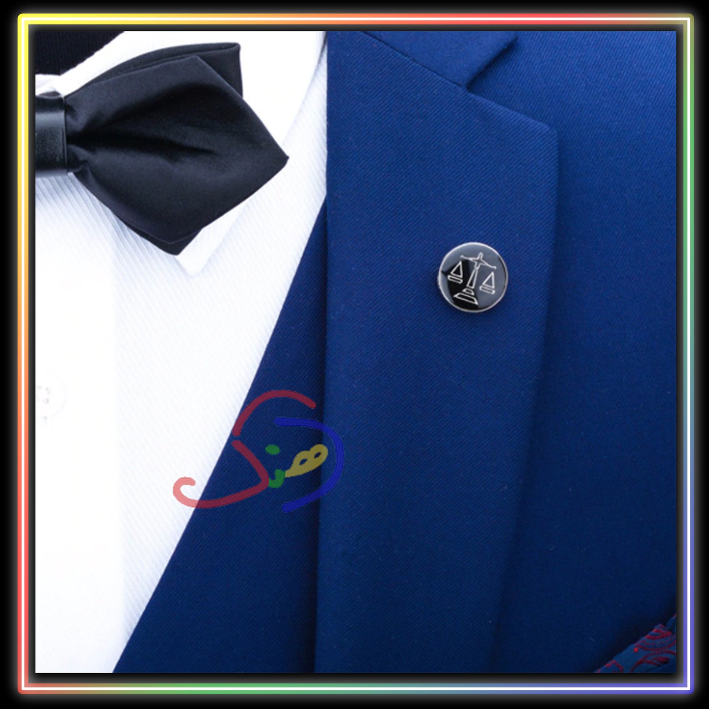 Libra / Lawyer / Scale Brooch